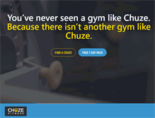 Tablet Screenshot of chuzefitness.com